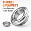 2-Size Grommet Tool Kit, 1/4" 3/8" Hole Punch with 500