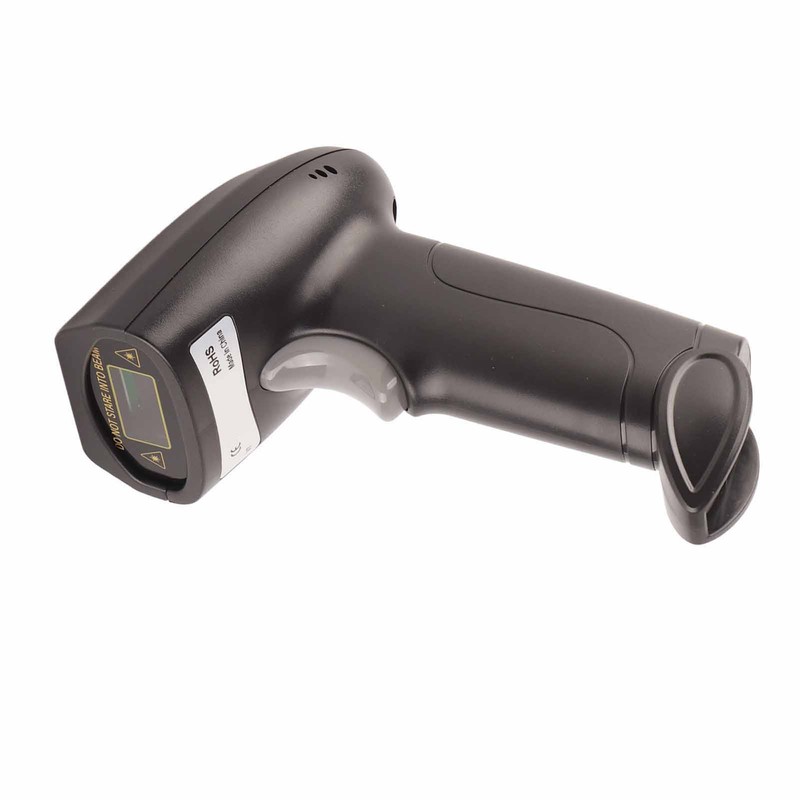 Wireless Barcode Scanner 2.4GHz OLED Display Voice Prompt 20000 Data