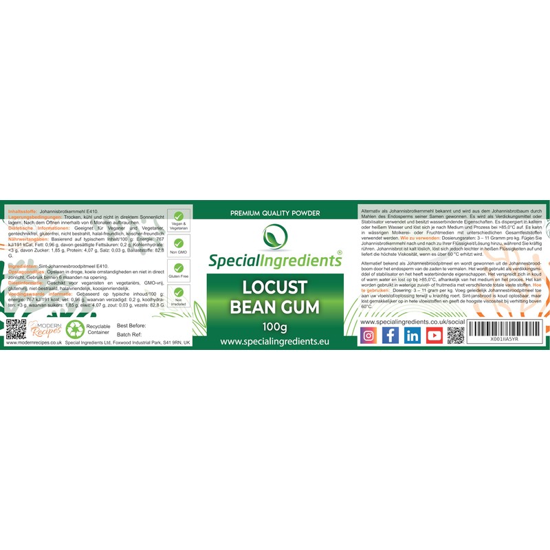 Special Ingredients Carob Gum of the Highest Quality 100 g