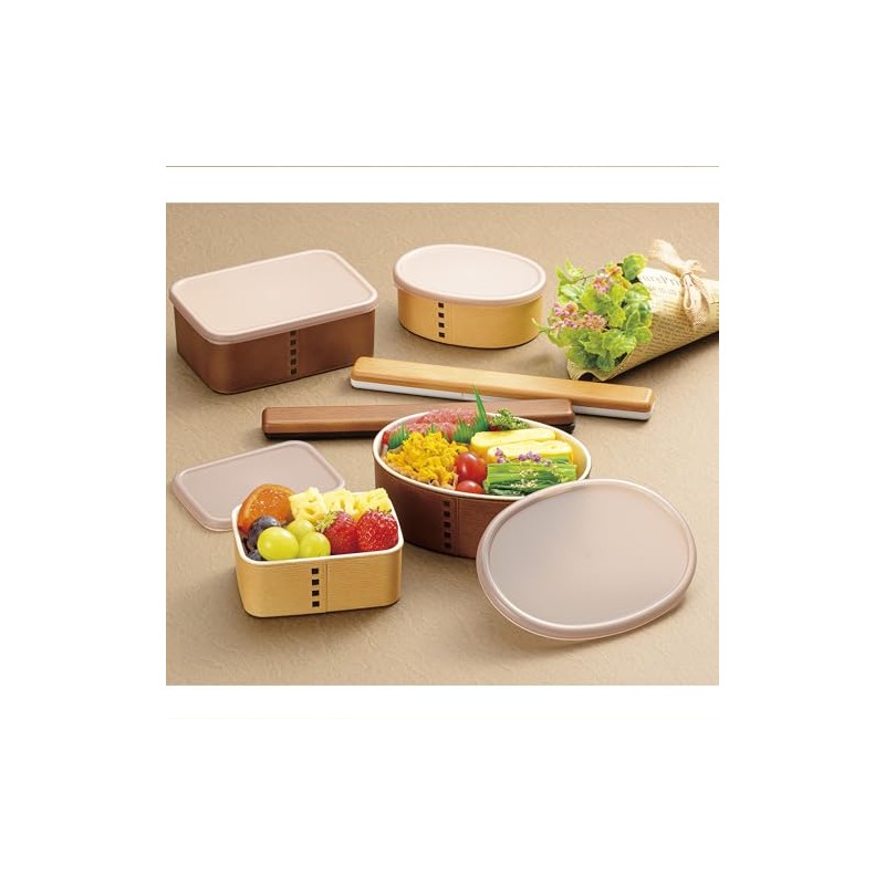 Wappa Storage Container, Oval 15.9 fl oz (450 ml), Brown