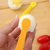 2Pcs Yellow Egg Cutter Set Lace Fruit Slicer Carving Lace