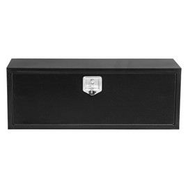 36'' Black Steel Underbody Truck Tool Box with T-Handle Lock, Heavy Duty Truck Toolbox Truck Storage Organizer Tool Box Chest For Pickup Truck Bed, RV, Trailer, 36"x 14"x 16"