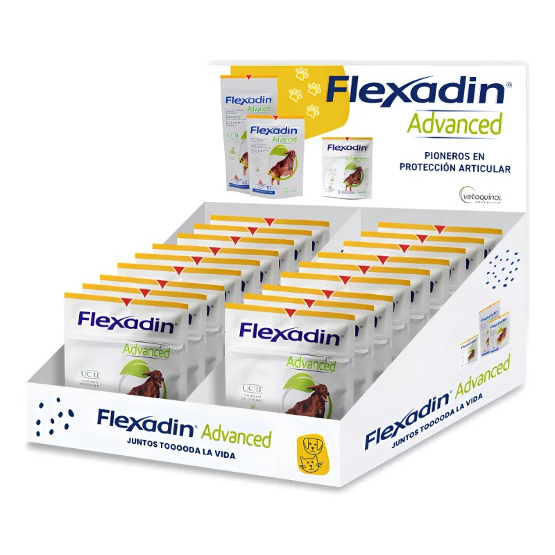 Flexadin Advanced Vetoquinol Premios Masticables Perro/Gato 60 Unidades