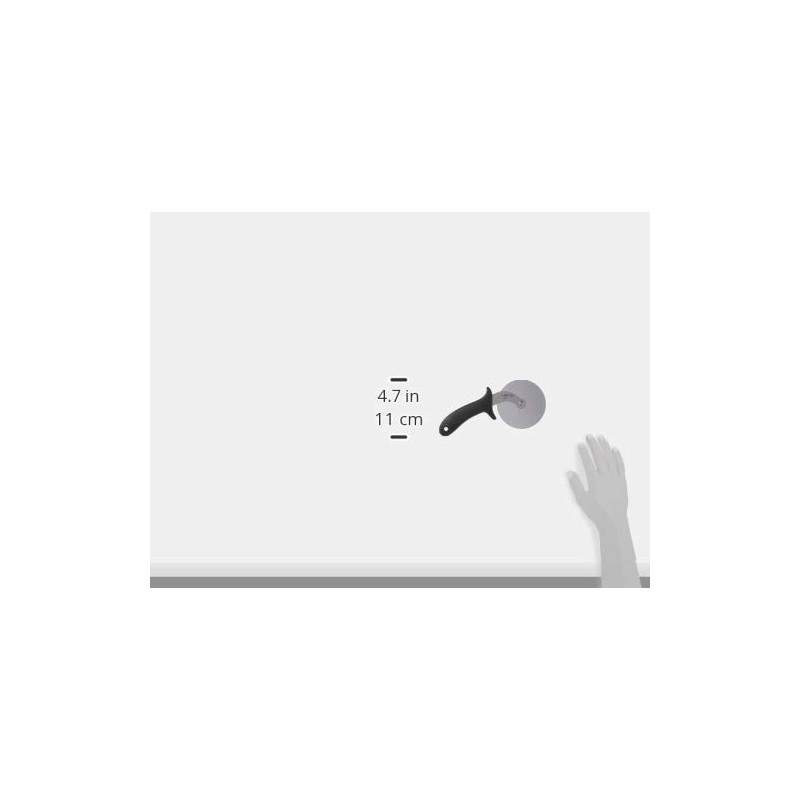 Winco 811642000910 Winware Pizza Cutter 4-Inch Blade with Handle, Stainless
