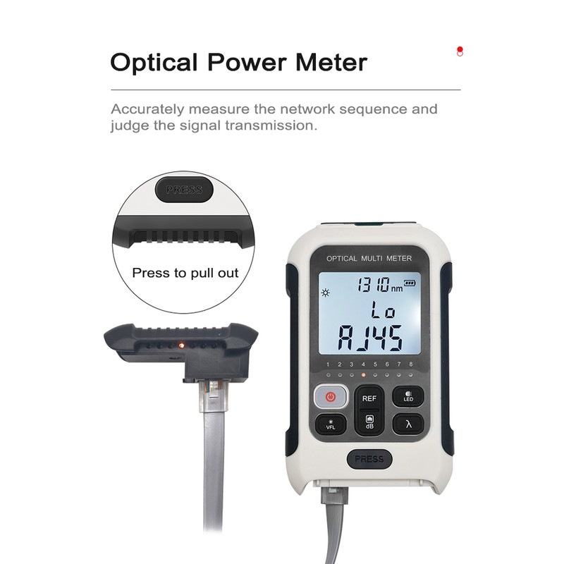 Portable Lightweight 3 in 1 Optical Power Meter High Accurancy