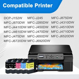 LC103XL Ink Cartridges Compatible Ink Cartridges Replacement for Brother LC101 LC103 LC103 XL Ink Cartridge with MFC-J870DW MFC-J6920DW MFC-J6520DW MFC-J450DW MFC-J470DW Printer (5 Pack, BK C M Y)
