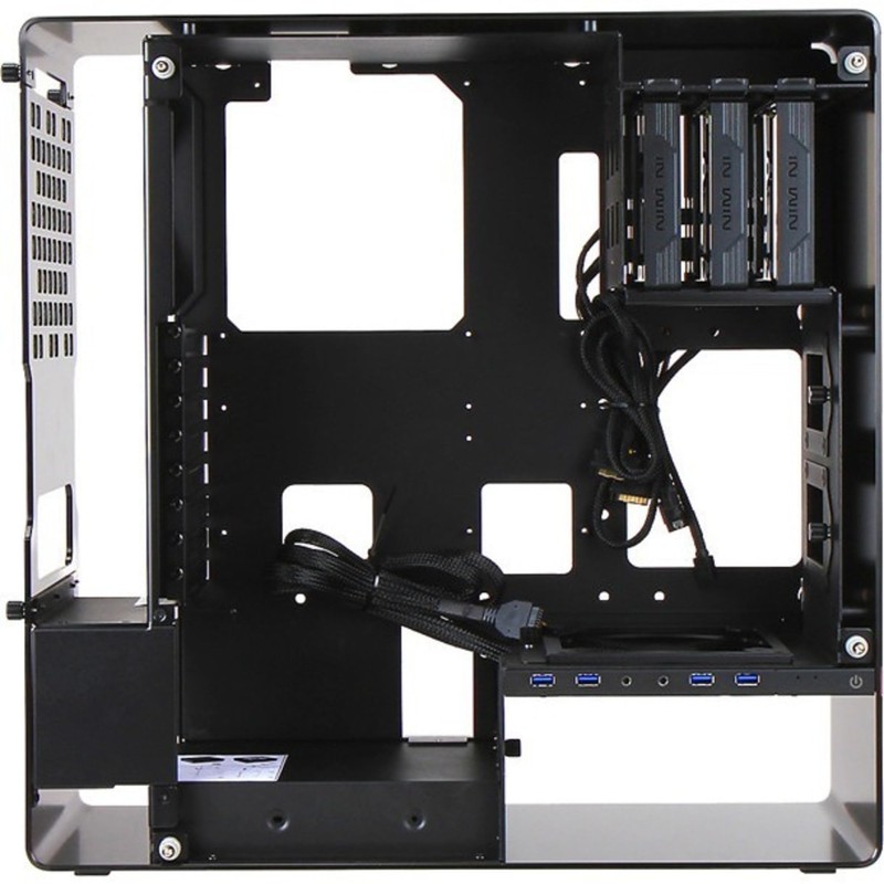 InWin 904.Plus Black ATX Mid Tower Gaming Computer Case with