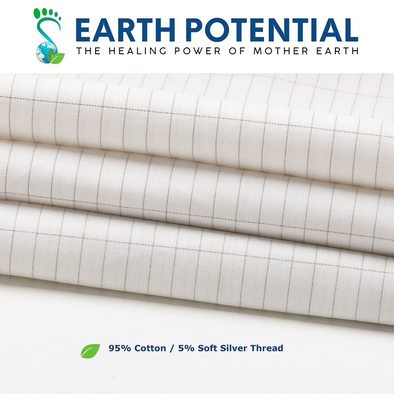 Earthing Grounding Pillowcase – made from 95% cotton and 5%