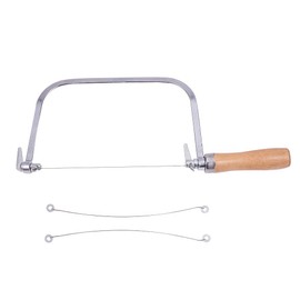 PH PandaHall Soap Cutter String Cutter Saw Cutting Knife with Wooden Handle Butter Cutter Wire Cheese Slicer Cutters Soap Cutter Mold Cutting Making Cutting Soap Dispenser for DIY Candles Wax Trimming