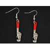 Pipe Wrench Spanner Pliers Earrings Miniblings Tool Craftsmen Workshop Silver