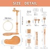 SALUDABLE Embroidery Frame Stand Wooden Adjustable 360 Degree Rotating Craft