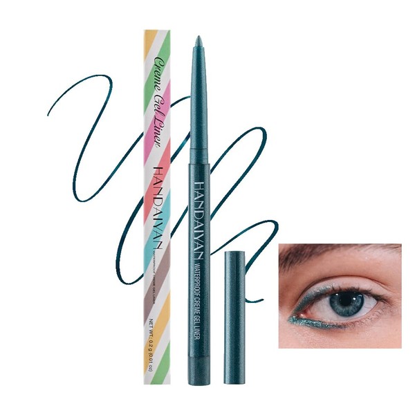 JIMYAUQIN High-Pigmented Waterproof Eyeliner Pencil - Retractable, Easy to Use,