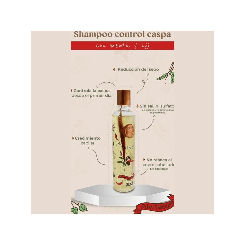 Origen Botanico Chili and Mint Shampoo for Dandruff Control 400ml