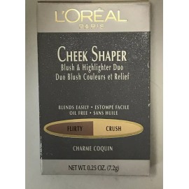 L'Oréal Paris 2 Kits L'Oreal Cheek Shaper Blush & Highlighter Duo FLIRTY CRUSH 0.25 oz
