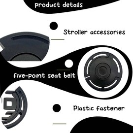 Plastic Buckles for Prams/Highchair, 5-Point Safety Belt, 25 mm, Clip Strap, High Chair Belt (5-H)