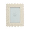 Gisela Graham Cream Scalloped Edge Photo Frame, 4x6"