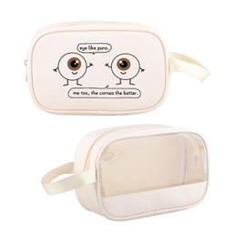 G2TUP Eye Doctor Gift Eye Like Puns Makeup Bag Optometrist Ophthalmologist Cosmetic Bag Optician Gift Optometry Zipper Travel Bag (Eye Like Puns -tm)