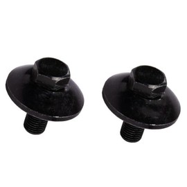 heyous 2pcs Lawn Mower Blade Bolt & Tractor Blade Bolt 1-1/4" x 7/16"-20 with Cupped Washer for Attaching Blades on Riding Lawn Mower