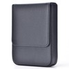 Lanxivi Genuine Leather Fountain Pen Case 6 Slot Black Leather