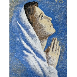 Our Lady Of Grace Virgin Mary  - Orthodox Christian Hanging Tapestry 4 x11 in