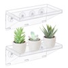 Sumerflos 2 Pack Clear Acrylic Window Plant Box - 12''