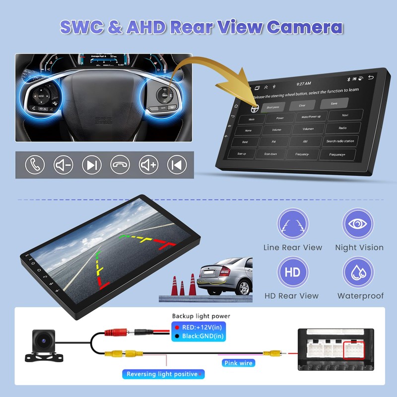 5G WiFi [8-Core 4+64G] Hikity Android 15 for KIA Cerato