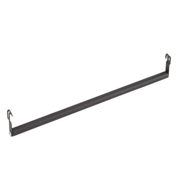 Doshisha NO60-HP Luminous Steel Rack Parts, Hanger Pole, Noir Series, Black, Length: 23.6 inches (60 cm)