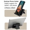 JUSDIQIR Adjustable Foldable Cell Phone Stand for Desk, Compatible with