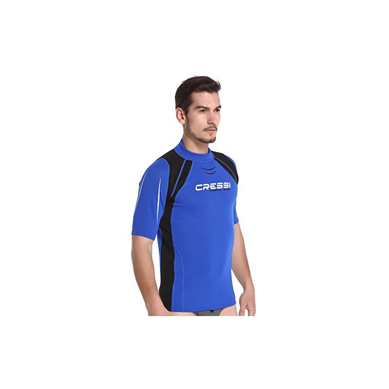 Cressi Men's Short-Sleeved Thermal Vest with Curze Sleeves, UV Protection