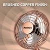 HOLMES 4" Mini Heritage Desk Fan, USB-Powered, Single Speed, 4