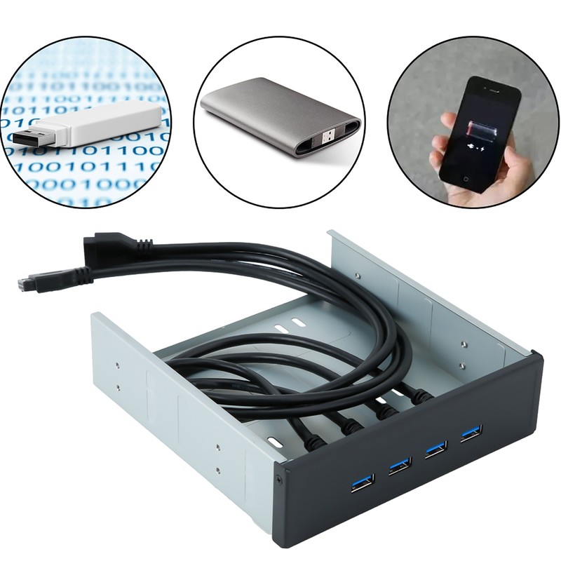 High Speed 20Pin 4-Port USB 3.0 Hub Optical Disk Driver