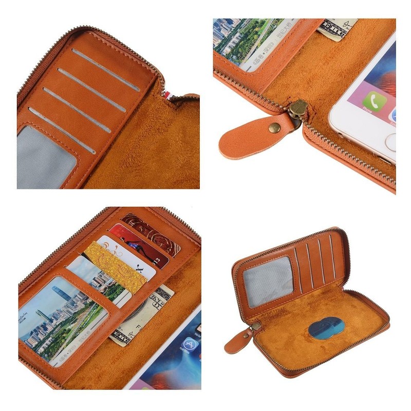 DFVmobile - Executive Wallet Case with Magnetic Fixation and Zipper