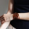 Monsefi Tiger Eye Long Beaded Necklace, 100" Multi Layered for