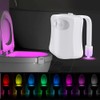 JacobsParts Bathroom Night Light Toilet Bowl Lamp 8 Color LED