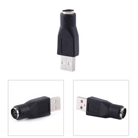 Hilitand 2 Uds USB a Adapetr, USB 2,0 A Macho a PS/2 Hembra Adaptador Convertidor de Datos Conector, para PC Ratón de Teclado de Ordenador