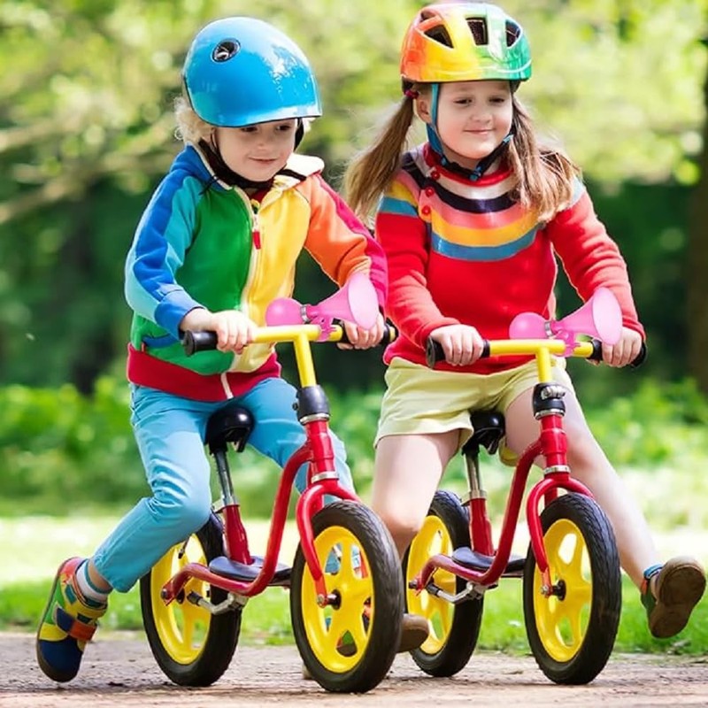 Kids Bicycle Horn, Air Squeeze Snail Design, 2-Pack, Handlebar Bell