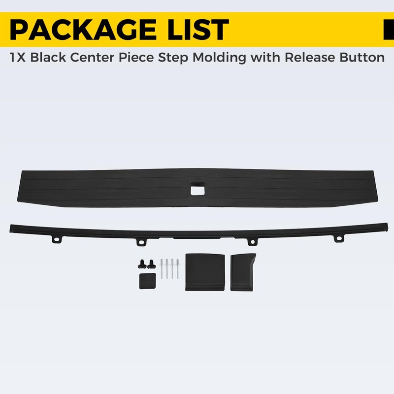 KUAFU Tailgate Molding Top Trim Cap Cover Compatible with 2017-2022