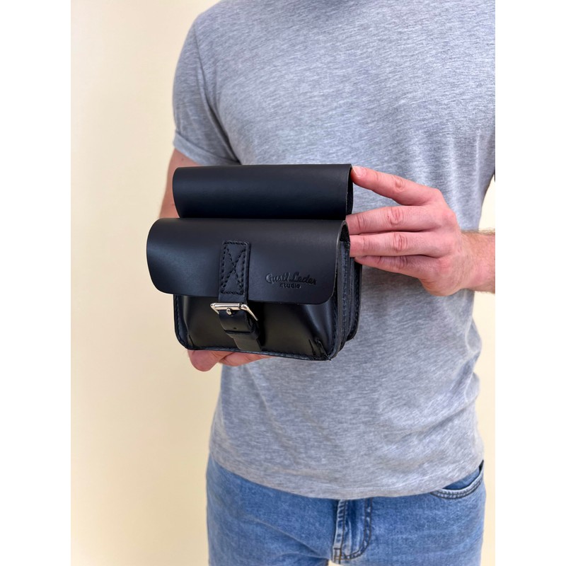 Gusti Arie den H. Frame Bag Leather Pannier Rack Double