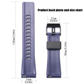 WRISTARMOR 24mm Quick Release Resin Strap Compatible with Caiso GA-2000 PRW-6600 PRG-600/650 Mens Replacement Watch Band Accessories