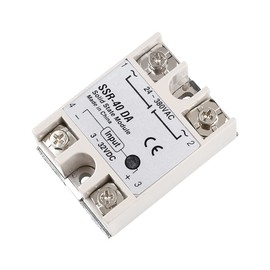 diymore Solid State Relay Module 40A SSR-40DA DC-AC,Input 3-32VDC,Output 24-380VAC