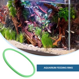 Create idea 10pcs Aquarium Plant Rings EVA Round Fish Feeding Rings Aquarium Plant Ring 20Cm/17Cm/14CM/11cm/8CM Round Aquarium Feeding Ring Green