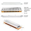 East top Harmonica, Advanced Diatonic Harmonica Key of C, 10