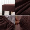 Genina Waterproof Dining Room Bench Covers, Stretch Jacquard Bench Seat