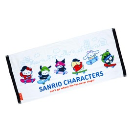 Sanrio 810525 Face Towel (Skateboard) Sanrio Characters