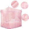 Bed Canopy Net Three Side Openings Design Princess Style Bedroom
