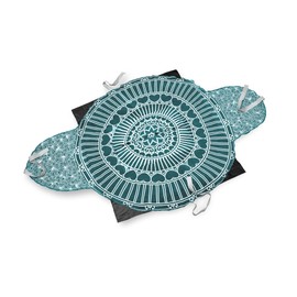 Sweet Goodbye Cocoon® - Eco-Friendly Pet Burial & Cremation Ceremony Kit (Classic Cotton) Casket for All Pets & Breeds: Dogs Cats Rabbits Birds & More (Choose Size & Color) (Medium, Black/Teal Green)