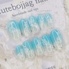 Santorini handmade nail tips - Square M / 산토리니 수제네일팁