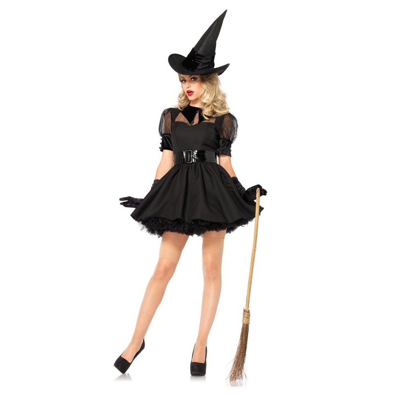 Leg Avenue Bewitching Witch Costume (M, Black)
