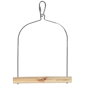 Prevue Pet Products BPV389 Natural Wood Birdie Basics Birch/Wire Swing, 5 by 7-Inch