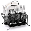 Bekith Silverware Caddy Paper Plate Napkin Holder, Utensil Caddy with